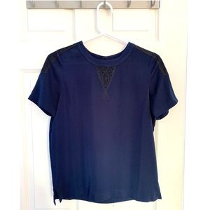J Crew Lace Detail T-shirt